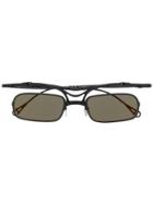 Innerraum Rectangular Shaped Sunglasses - Black