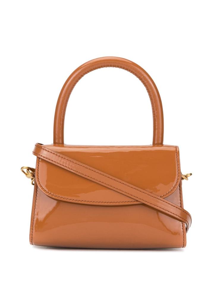 By Far Magnetic Flap Bag - Brown