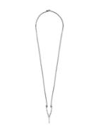 Julius Wishbone Pendant Necklace, Men's, Metallic