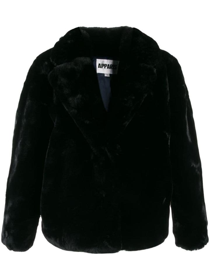 Apparis Faux-fur Jacket - Black