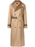 G.v.g.v. Tow Tone Trenchcoat, Women's, Size: 34, Brown, Cotton/polyester