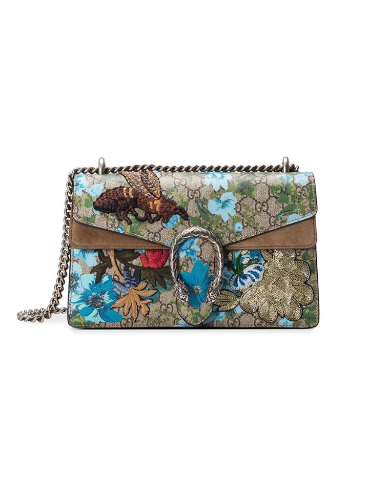 Gucci Dionysus Gg Supreme Shoulder Bag - Blue