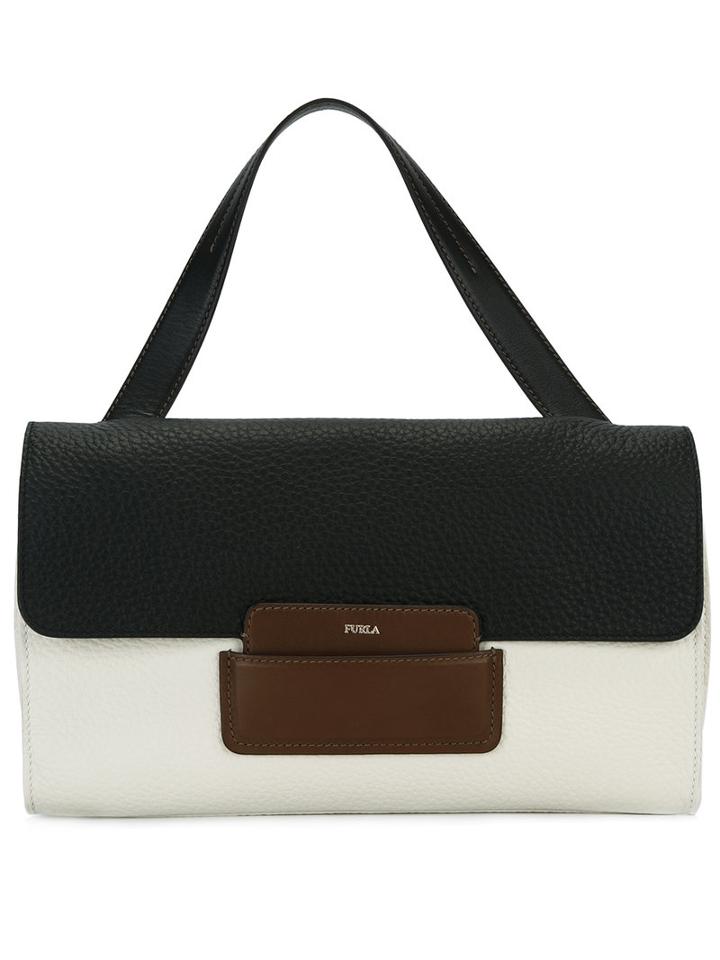 Furla Paneled Tote, Women's, Nude/neutrals, Leather