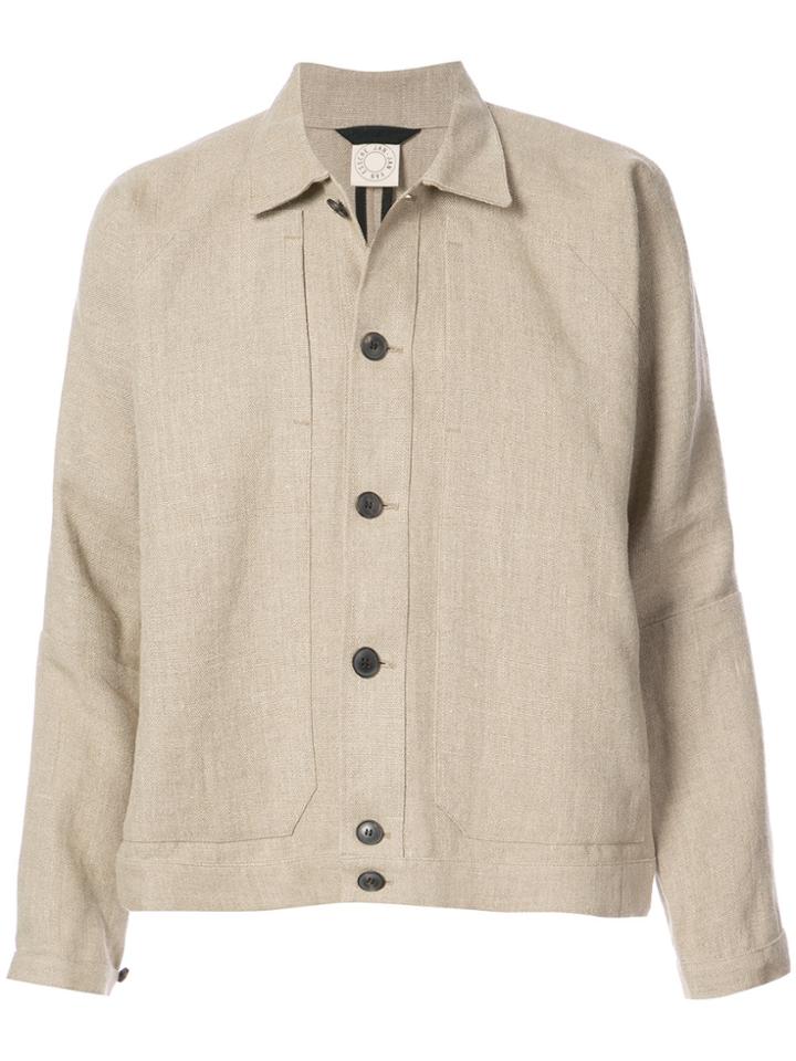 Jan Jan Van Essche Loose Fit Denim Style Jacket - Nude & Neutrals