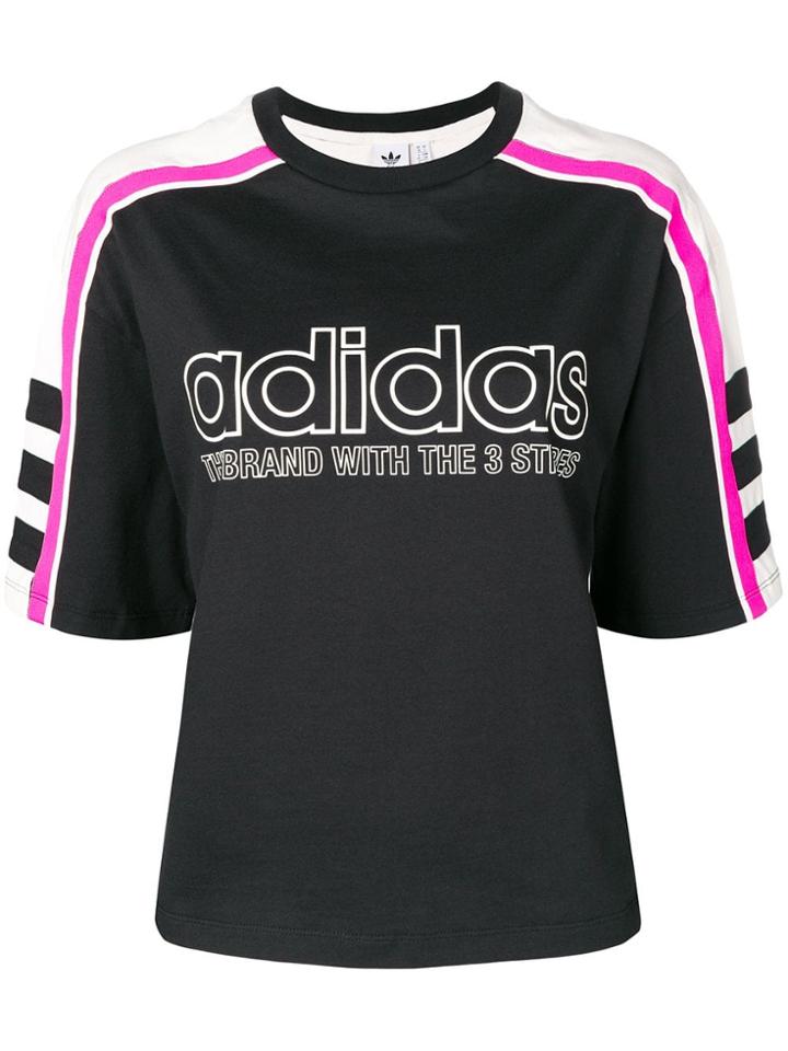 Adidas Logo Print T-shirt - Black