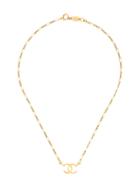 Chanel Vintage Mini Cc Necklace - Gold