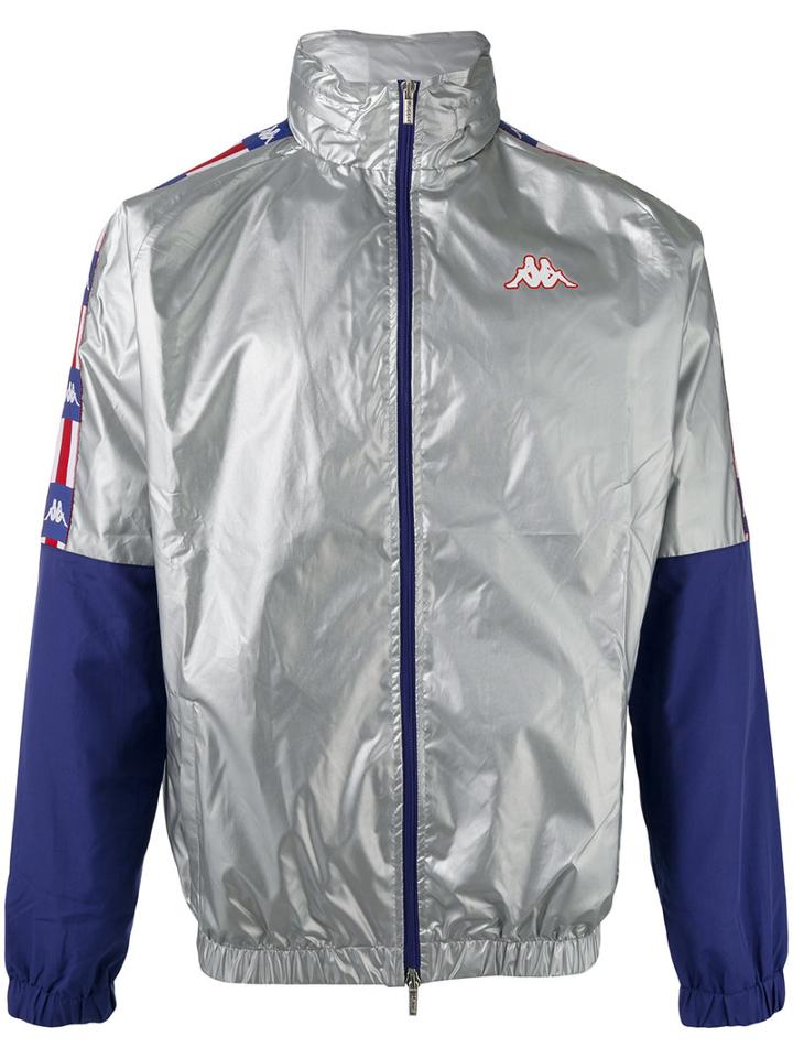 Kappa - Colour-block Bomber Jacket - Men - Polyester - S, Grey, Polyester