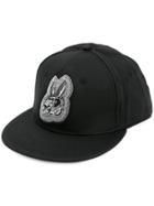 Mcq Alexander Mcqueen Embroidered Bunny Baseball Cap - Black