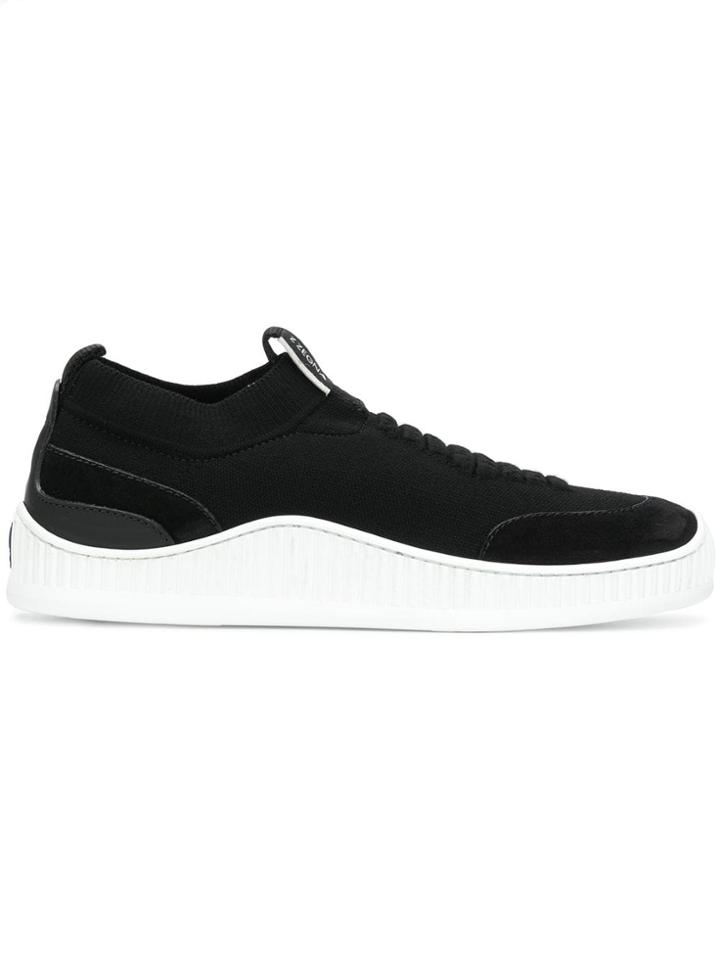Z Zegna Slip-on Running Sneakers - Black