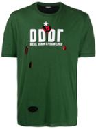Diesel Destroyed Double-layer T-shirt - Green