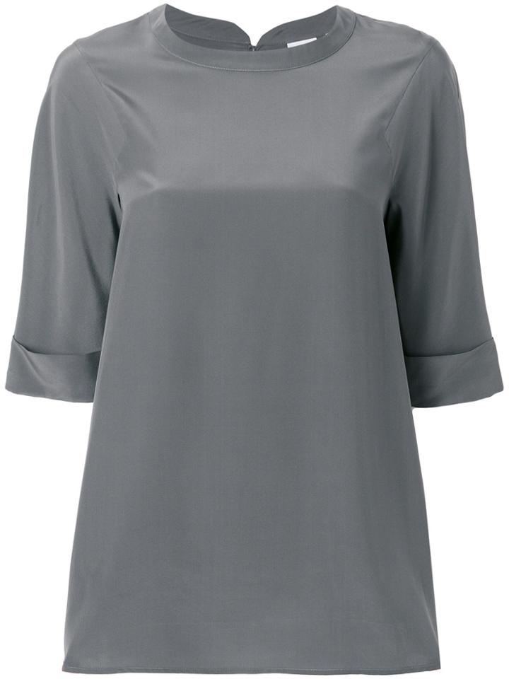 Aspesi Short-sleeve Blouse - Grey