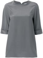Aspesi Short-sleeve Blouse - Grey