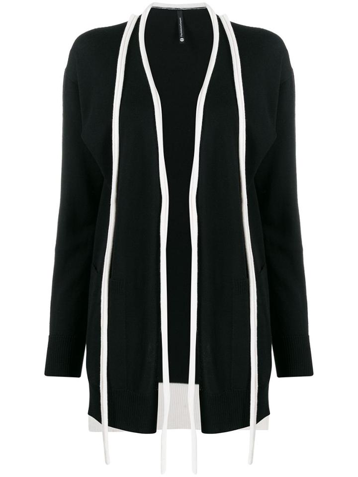 Pierantoniogaspari Two-tone Knit Cardigan - Black