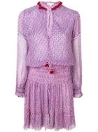 Poupette St Barth Floral Print Dress - Purple