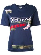 Kenzo - Broken Camo T-shirt - Women - Cotton - S, Blue, Cotton