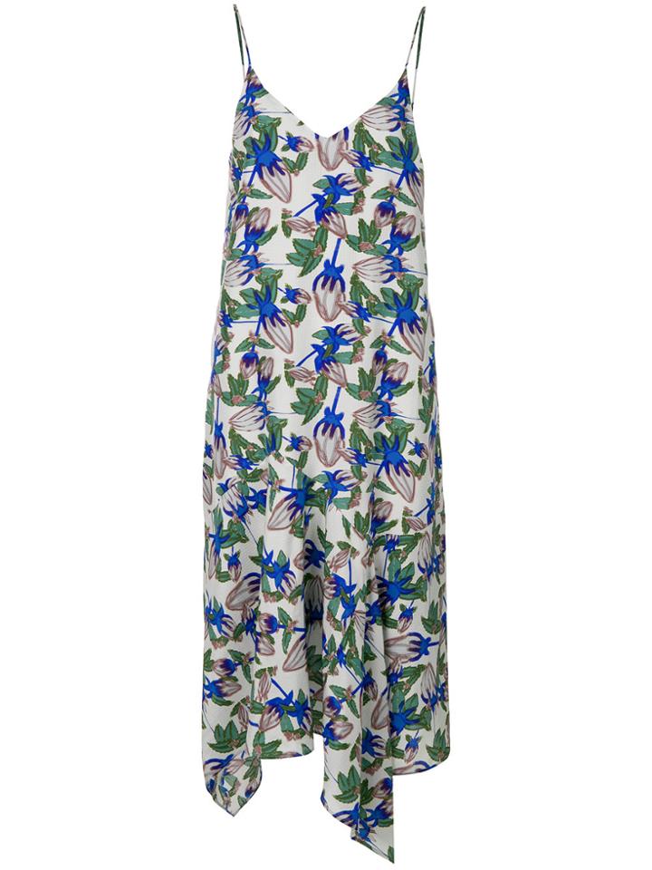 Christian Wijnants Disma Blossom-print Midi Dress - Multicolour