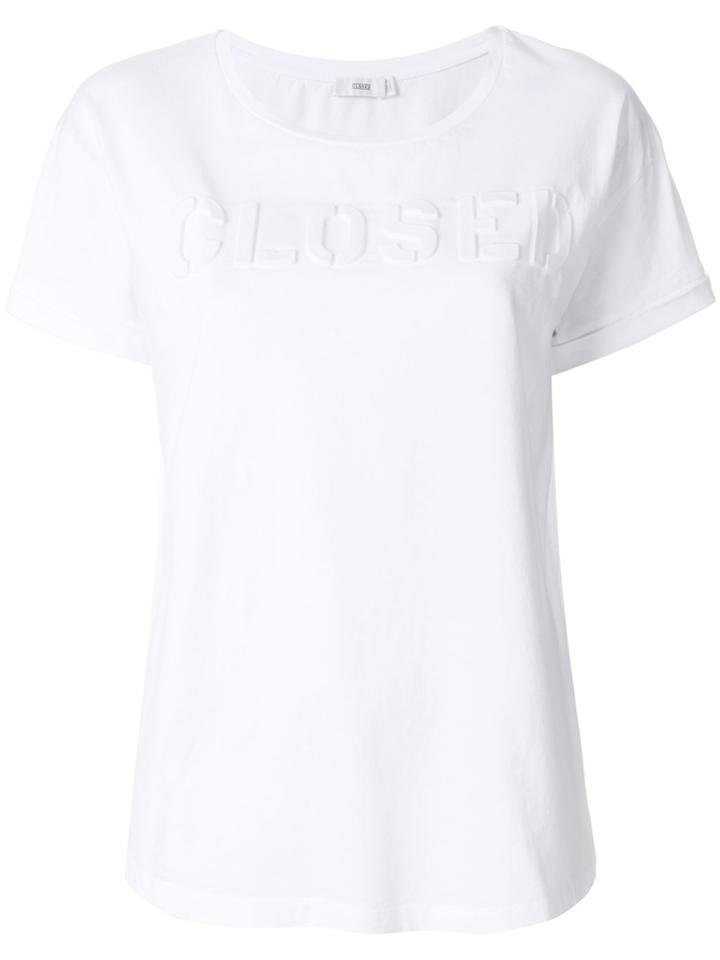 Closed Embossed Logo T-shirt - White