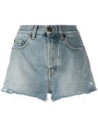 Saint Laurent Denim Short Shorts - Blue