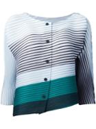 Pleats Please By Issey Miyake Striped Jacket