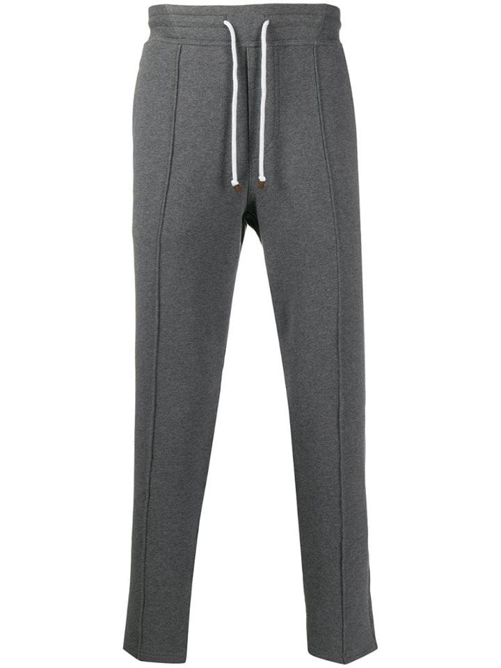 Brunello Cucinelli Straight-leg Track Pants - Grey