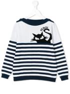 Fendi Kids - Cat Jumper - Kids - Cotton - 12 Yrs, White