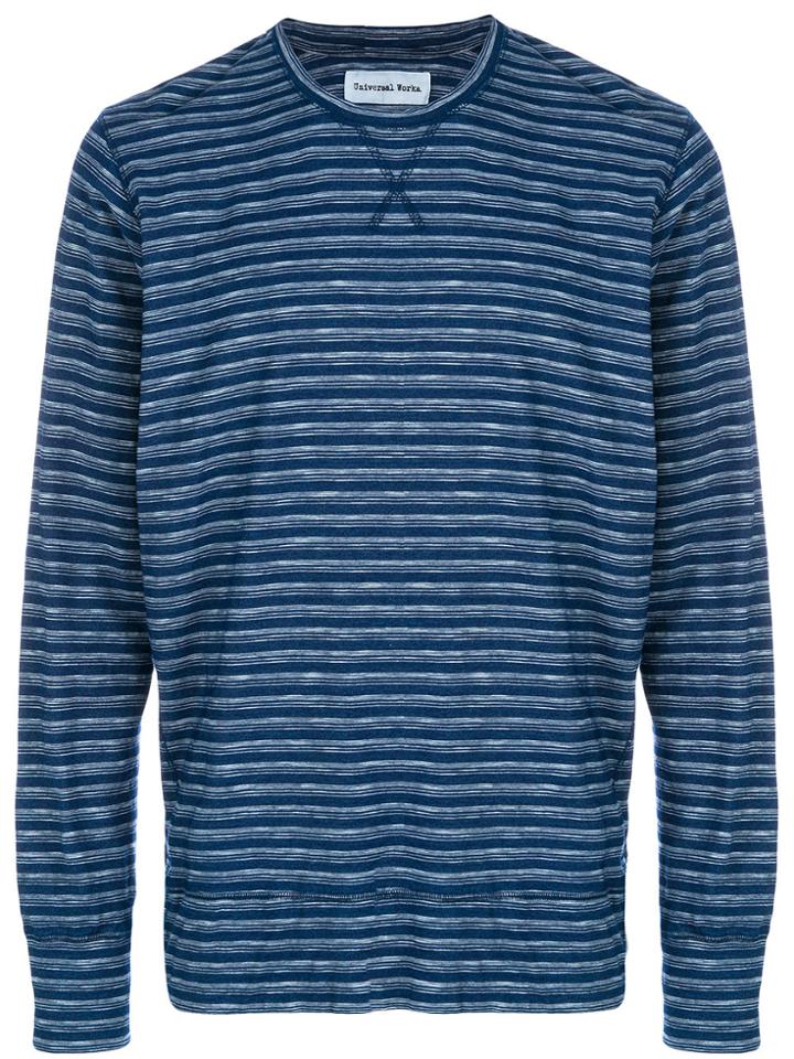 Universal Works Heskin Striped Sweater - Blue