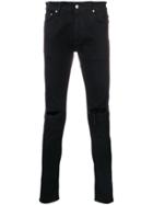 Represent Slash Knee Skinny Jeans - Black