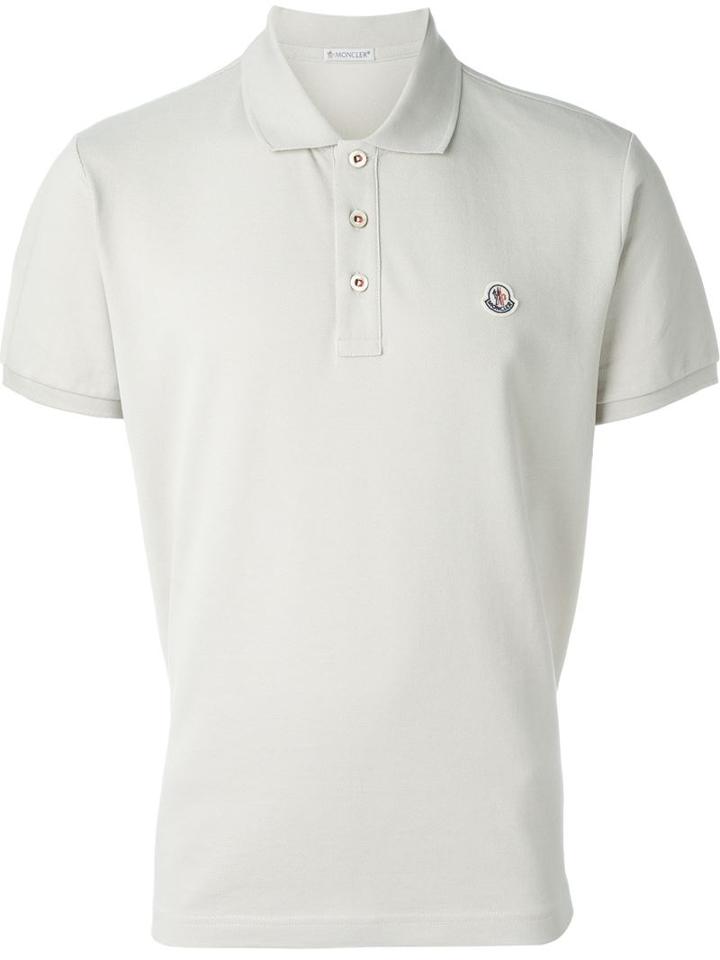 Moncler Logo Polo Shirt, Men's, Size: Xl, Nude/neutrals, Cotton