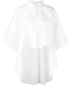 Lucio Vanotti - High Low Shirt - Women - Cotton/spandex/elastane - 1, White, Cotton/spandex/elastane