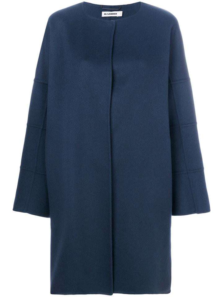 Jil Sander 'copenhagen' Coat - Blue