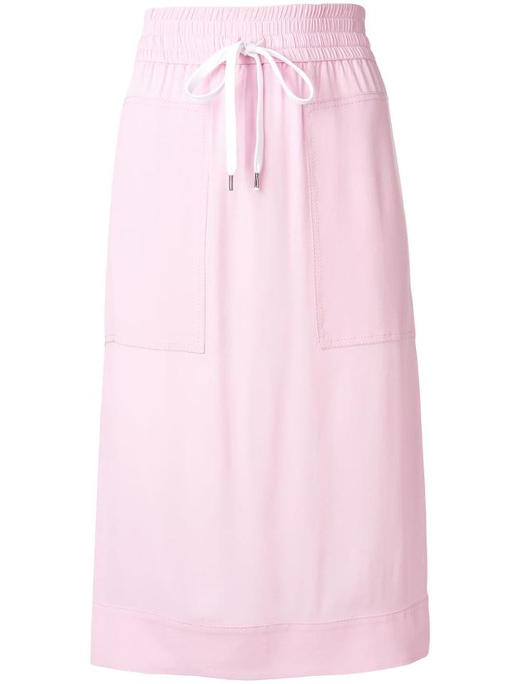 Nº21 Drawstring Straight Skirt - Pink