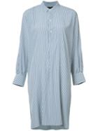 Nili Lotan Striped Shirt Dress, Women's, Size: Small, Blue, Silk