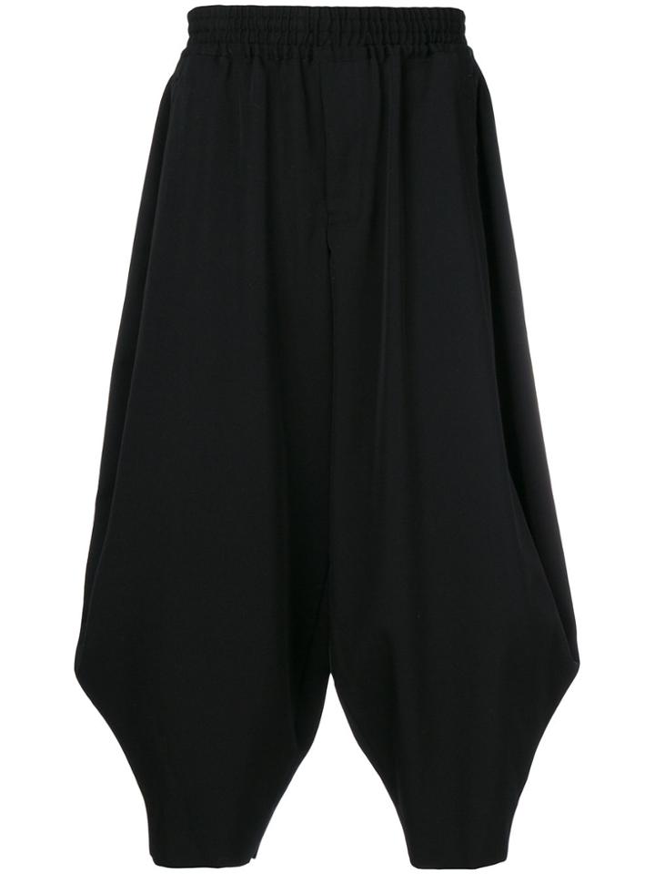 Comme Des Garçons Homme Plus Cropped Balloon Trousers - Blue