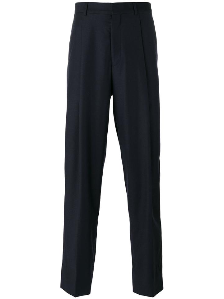 E. Tautz Pleated Tailored Trousers - Blue