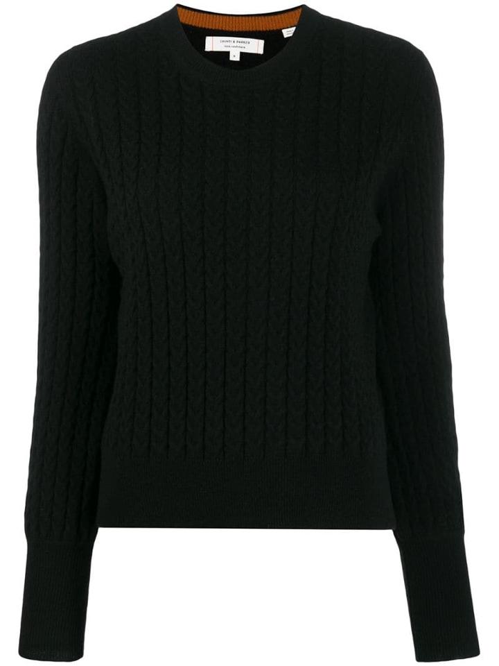 Chinti & Parker Ribbed Knit Jumper - Black