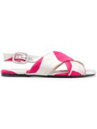 Anna Baiguera Cross Strap Sandals - Multicolour