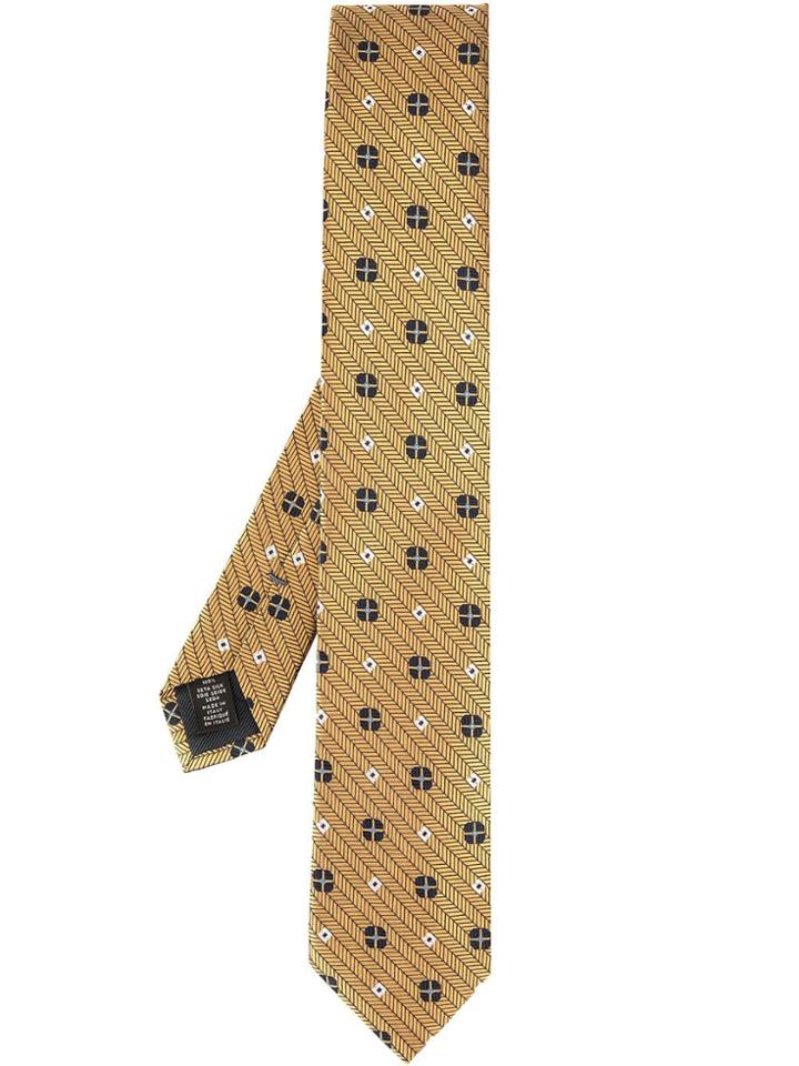 Ermenegildo Zegna Patterned Tie - Yellow