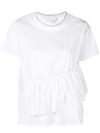 Genny Ruffle Detail T-shirt - White