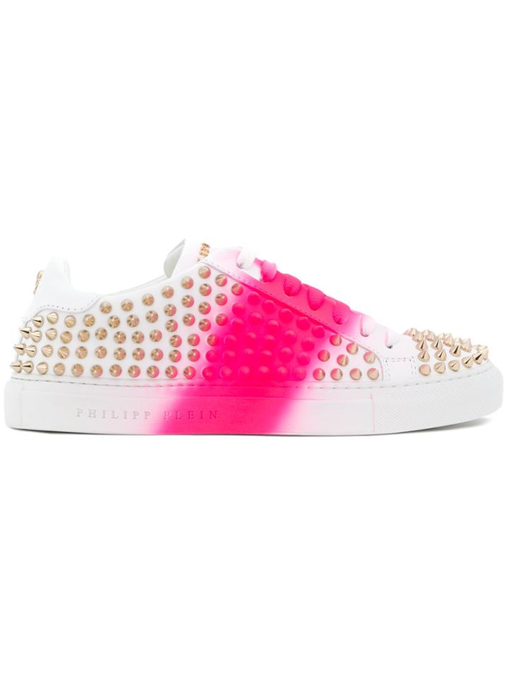 Philipp Plein Spike Studded Sneakers - White