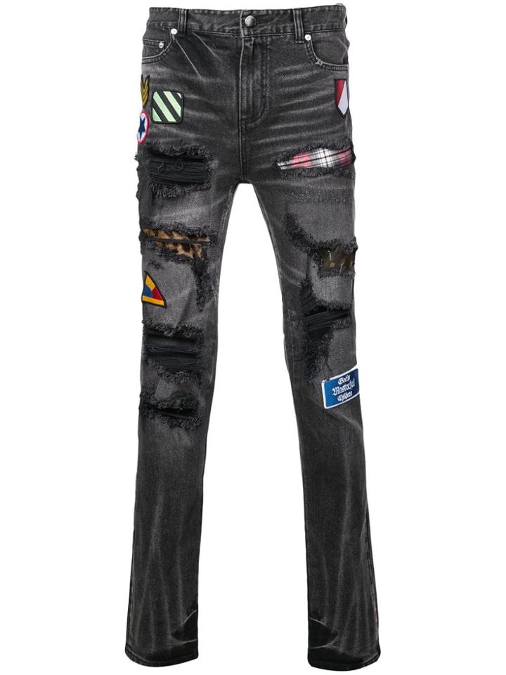 God's Masterful Children Pistol Patch Jeans - Black
