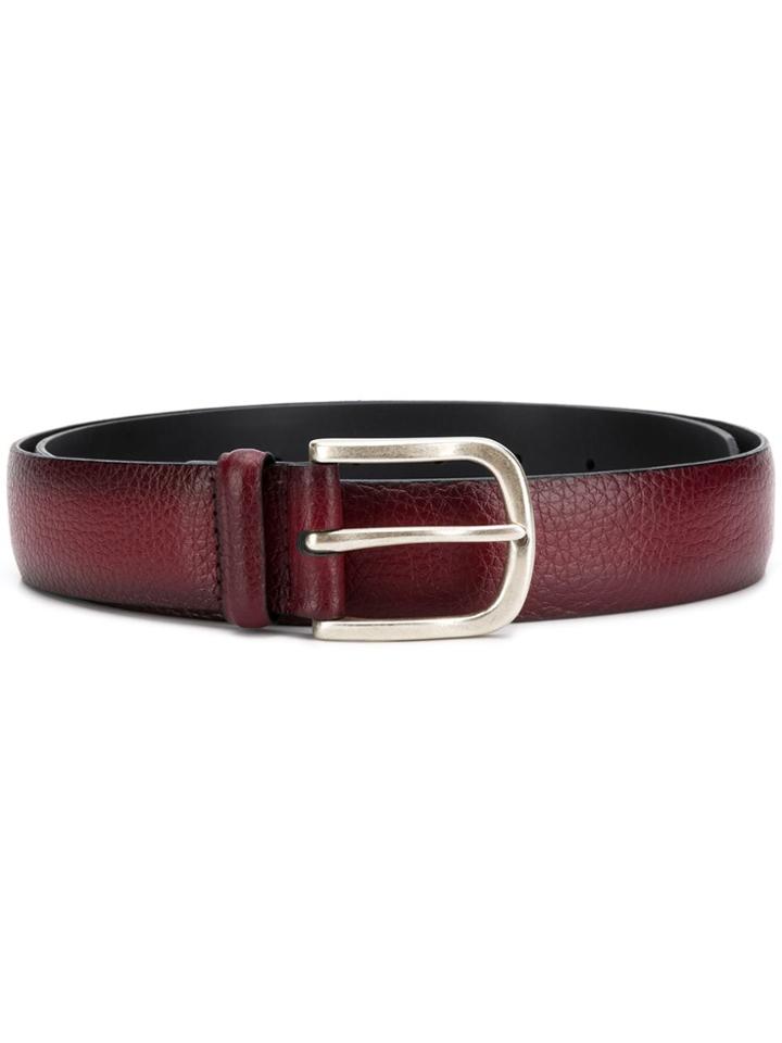 Orciani Gradient-effect Buckle Belt - Red