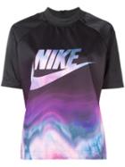 Nike Patterned Logo Print T-shirt, Women's, Size: Medium, Polyester