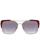 Prada Eyewear Prada Eyewear Collection Square Sunglasses - Gold