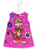 Moschino Kids Tiger Print Dress, Girl's, Size: 18-24 Mth, Pink/purple