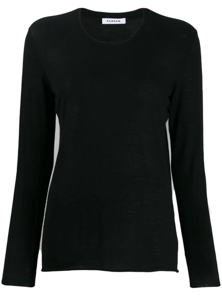 P.a.r.o.s.h. Fine Knit Jumper - Black