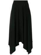 Nina Ricci Asymmetric Long Skirt - Black