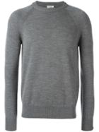Saint Laurent Classic Crew Neck Jumper, Men's, Size: Large, Grey, Virgin Wool