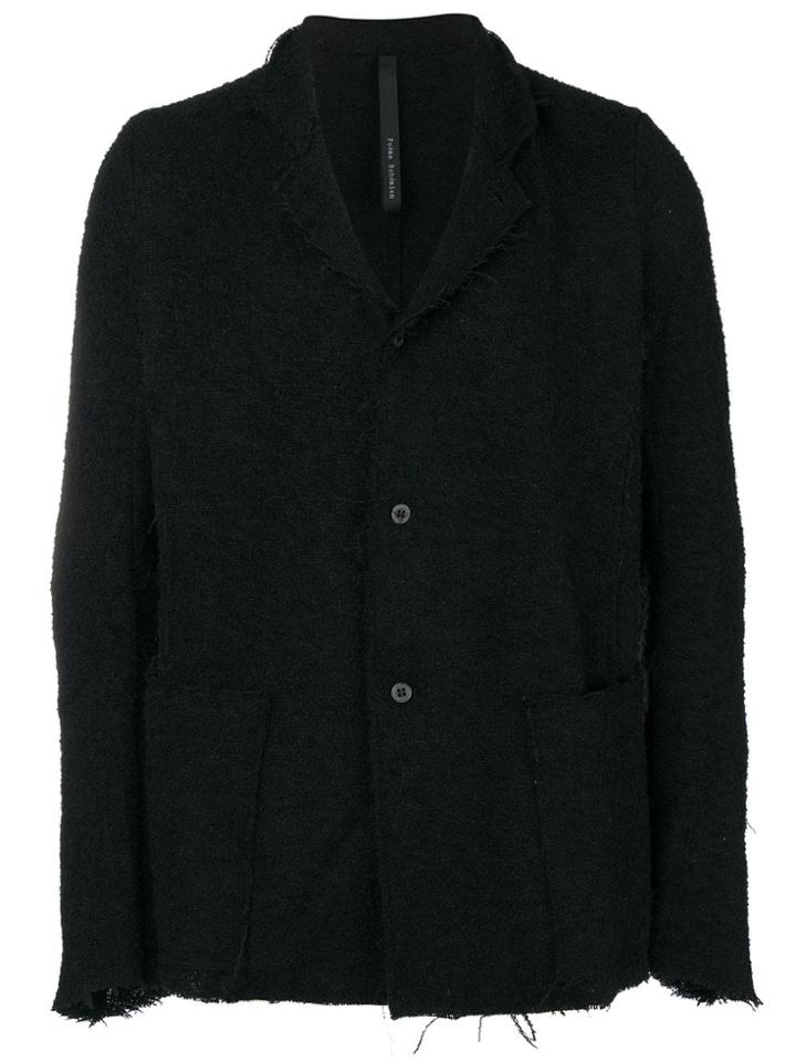 Poème Bohémien Raw Edge Coat - Black