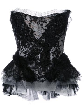 Trash Couture Mozart Top, Size: Small, Black, Silk