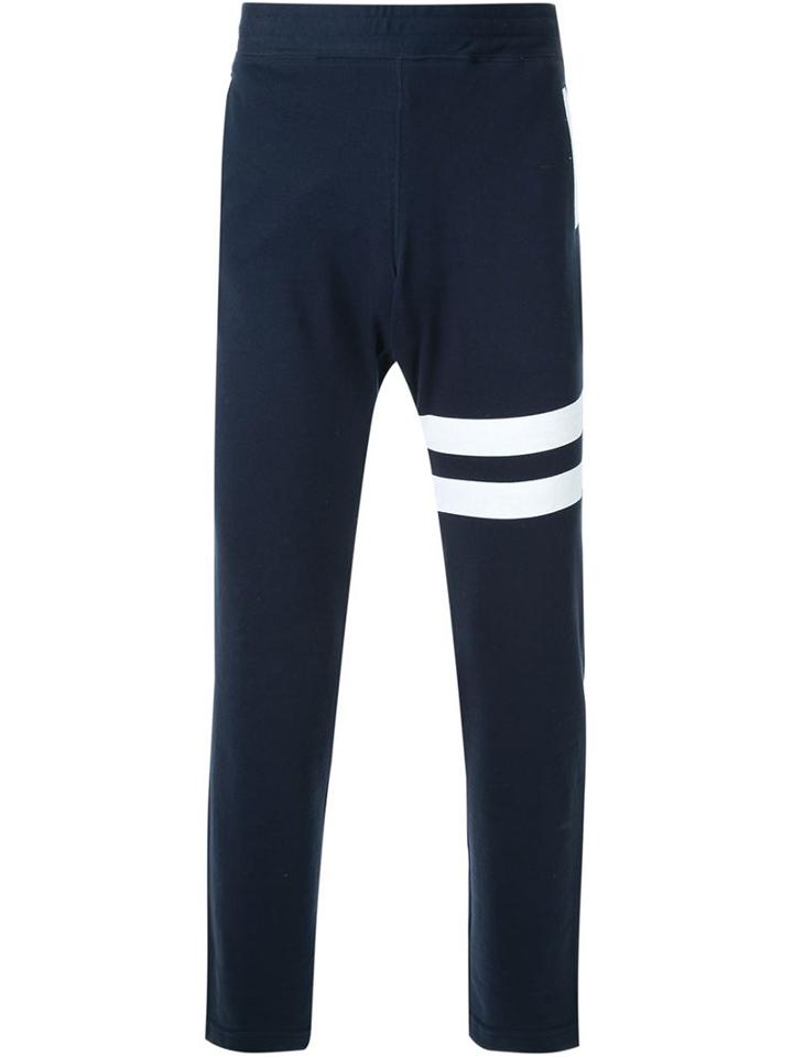 Guild Prime Back Pocket Logo Contrast Stripe Track Pants, Men's, Size: 3, Blue, Cotton